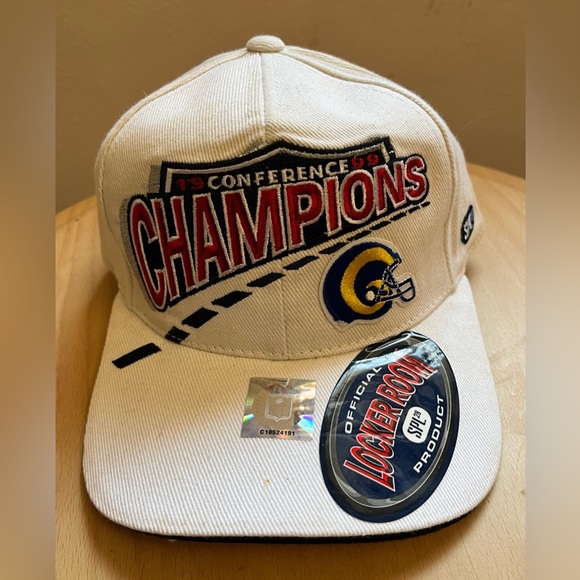 Vintage Rams 1999 Conference Champions SPL Hat Cap Velcro Adjustable NWT - Picture 1 of 4